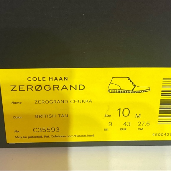 New Cole Haan ZeroGrand Leather Flex Mid Chukka - Picture 10 of 10